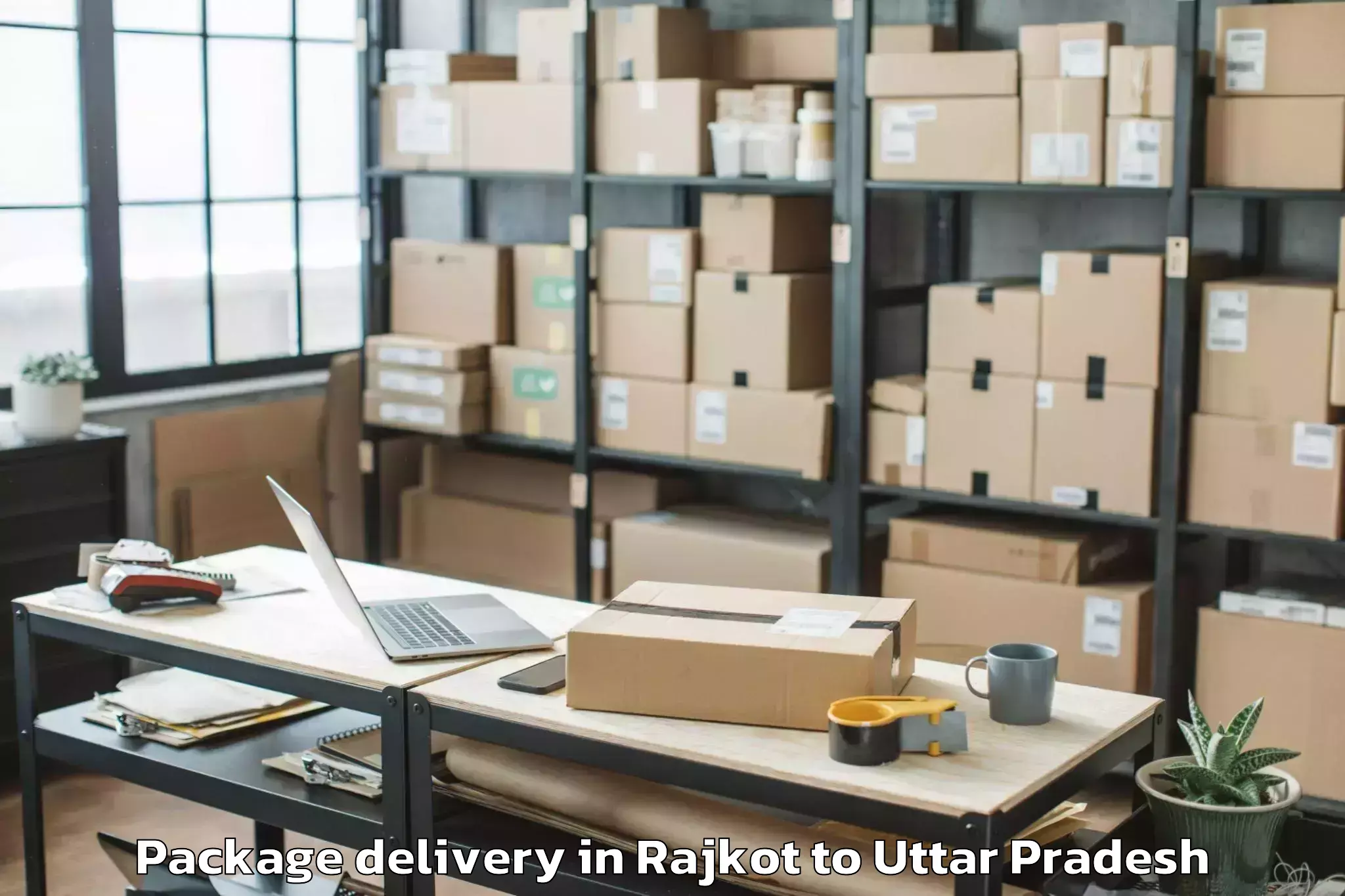 Leading Rajkot to Kaimganj Package Delivery Provider